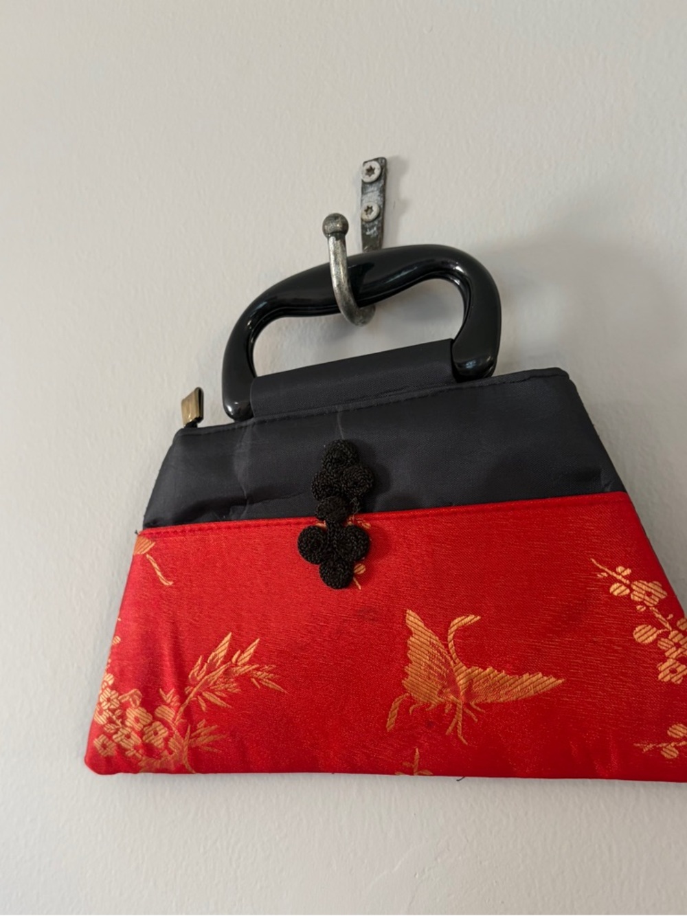 Vintage Asian Evening handbag - small purse - whimsigoth Embroidery formal y2k